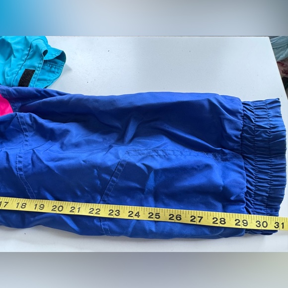 Vintage 80s 90s Nevica Blue & Pink Ski Suit One Piece Snowsuit Snow Bib *Flaws - Picture 13 of 16